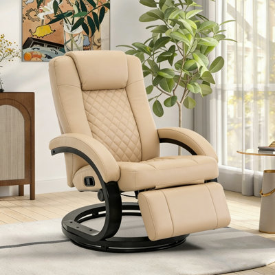 Fauteuil inclinable pivotant en similicuir Marnique