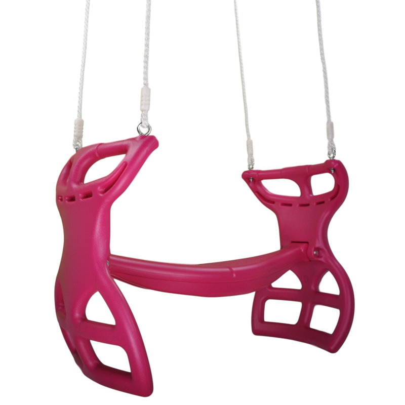 Fauteuil coulissant avec corde, Rose