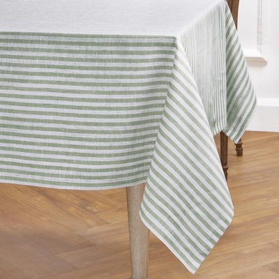 Amalfi Stripe - 100% Pure Linen Tablecloth