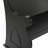 Payton Black Wood Storage Bench with Scrolled Armrests 50" x 24" x 36"-1716824601