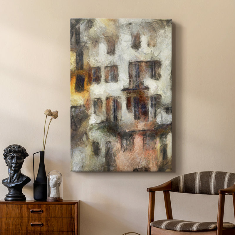 Stacked Homes III - Gallery Cavas, H 48 po x l 32 po