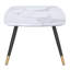 Table basse rectangulaire blanche et noire Donald