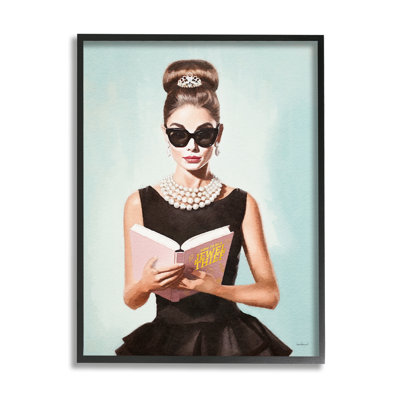 " Trendy Woman Reading " by Amanda Greenwood
