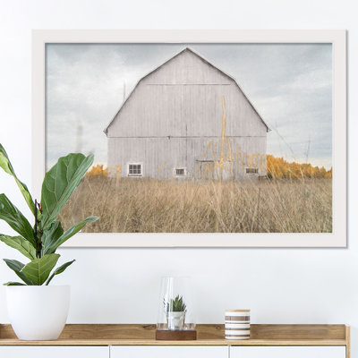 " Barn On Yellow Grass "