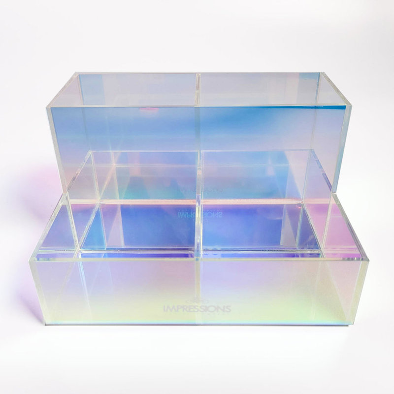 Organisateur de maquillage en acrylique transparent Prisma
