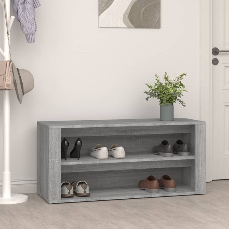 8 Pair Shoe Storage, Grey