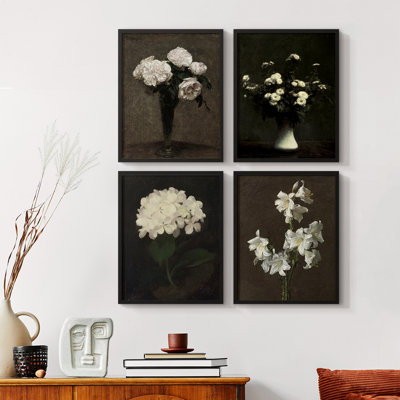 «Vintage Floral Print XXIX», 4 pièces sur papier