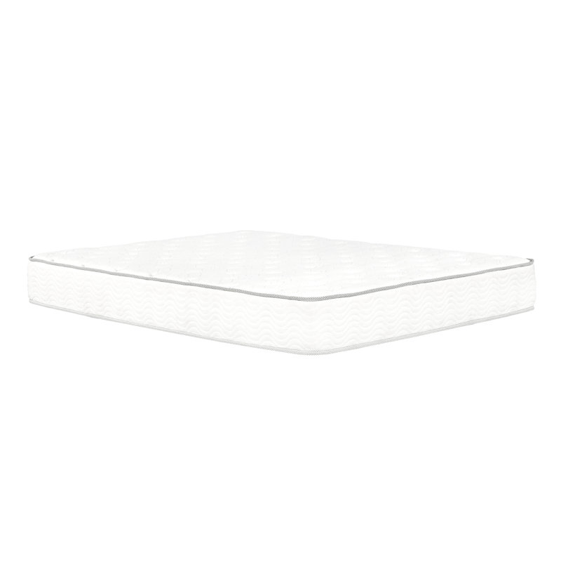 Matelas à ressorts ensachés pleine grandeur de 9 pouces, blanc, technologie en relief, base à haute densité, housse souple, format à livraison facile, pouces, caractéristique, couche de base, roulé
