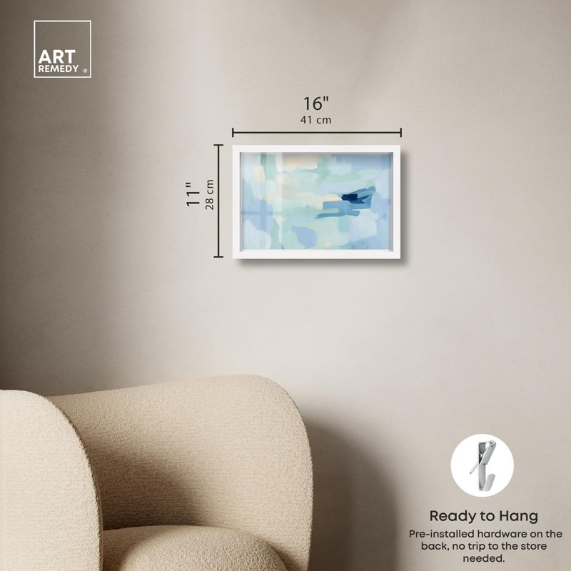 «Morning Mist II» par Art Remedy, H 11 po x l 16 po, Blanc