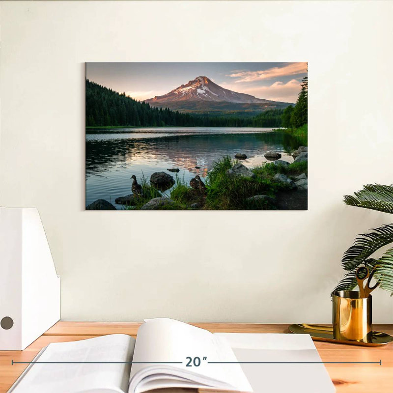 Alvord Mt Hood From Trillium Lake, 8" H x 12" W