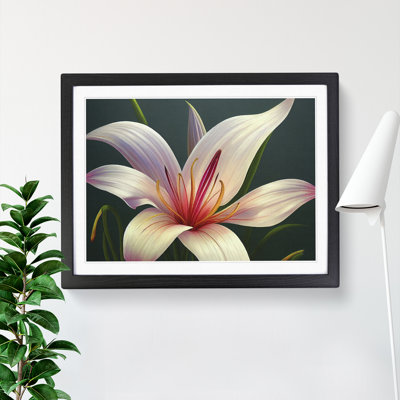 Futuristic Lily Flower Vol.2 - Single Picture Frame Print