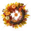 Couronne en plastique 24 po Dahlia