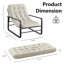 Chaise d'appoint, fauteuil en sherpa pour le salon, chaises d'appoint modernes Mid-Century, chaise de chambre Boucle Reading-908421936-908421943