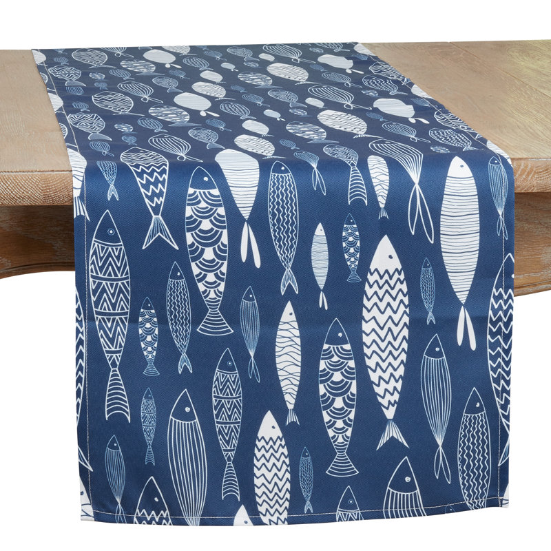 Chemin de table School Of Fish Collection, 90 po x 16 po