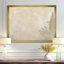 «Hazy Summer Landscape In Beige By The Lake - Minimalisme, impression sur toile minimaliste beige