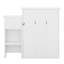 Grand lit escamotable avec plusieurs tablettes de rangement-1801604396