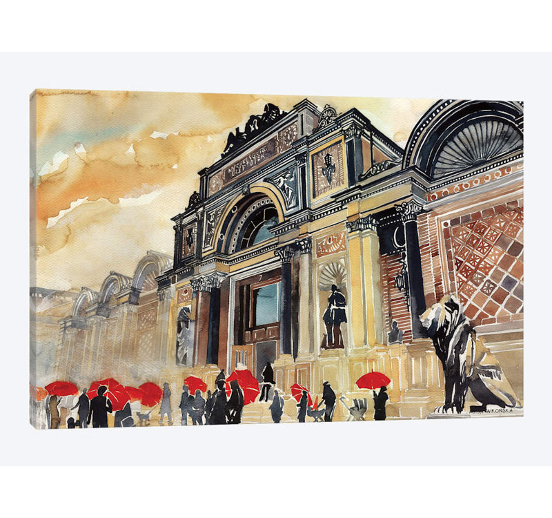 «Glyptotek» par Maja Wronska, impression sur toile, H 8 po x l 12 po x P 0,75 po, Pas de tapis, Toile tendue