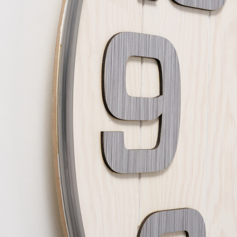 Horloge murale industrielle moderne, 35,5 pouces