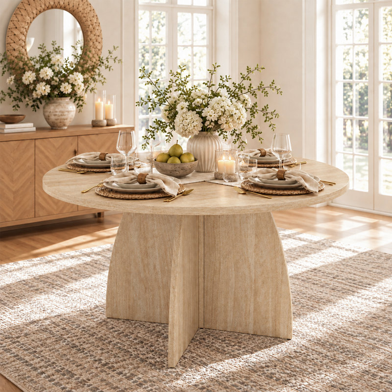 Dining Table, Beige