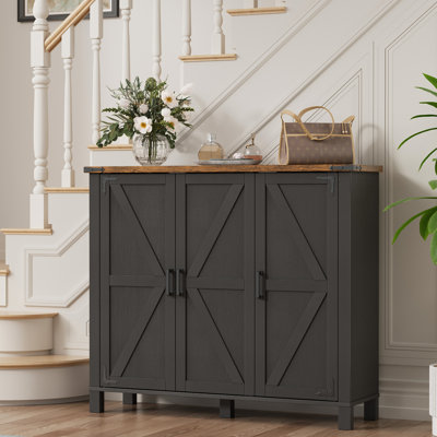 Armoire de rangement pour chaussures 46 po avec 3 portes