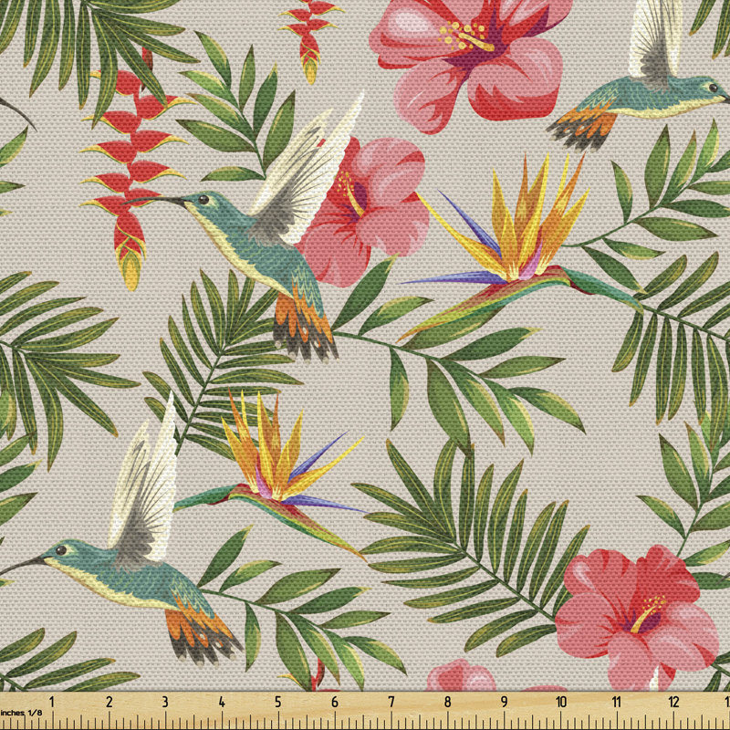Tissu hibiscus Ambesonne, l 58 po x L 108 po