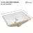 Sarlai 21.5" L x 15" W White Ceramic Rectangular Undermount Bathroom Sink with Overflow
