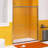 56" To 60" X 72" Aluminum Framed Double Sliding Shower Door, With 1/4" Tempered Glass, With Explosion Proof Film, Stainless Steel Handle-116090078