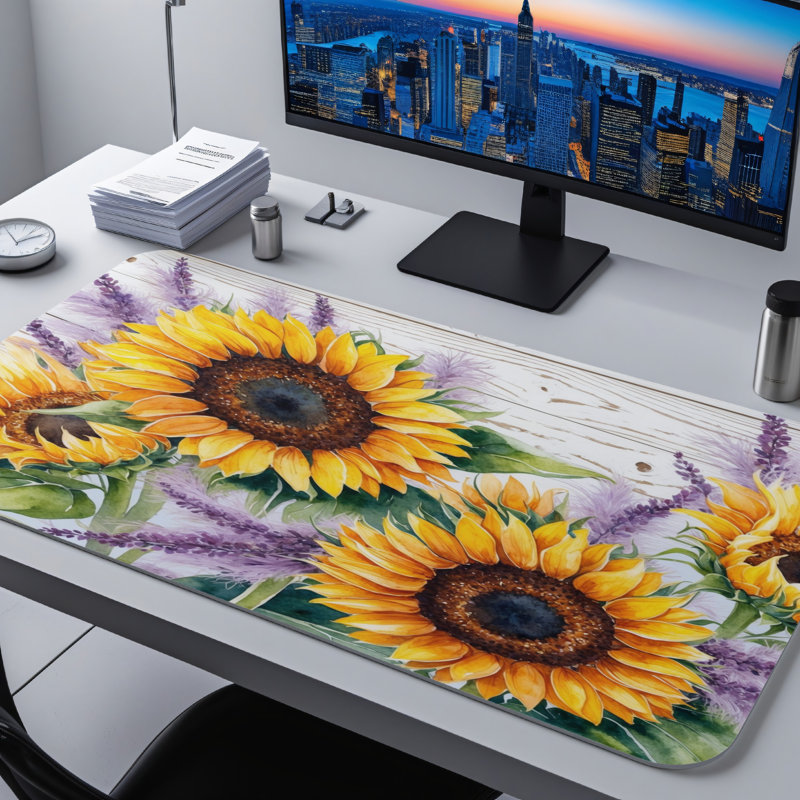 Polyester Desk Pad, 14.4x12.1