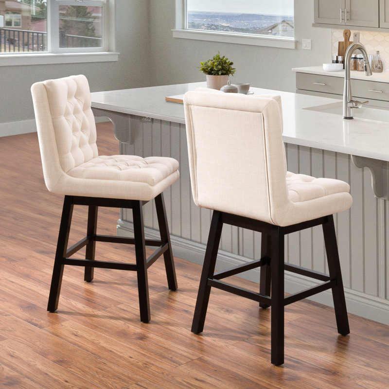 Tabouret de comptoir 26,5 po Sapphira, Beige