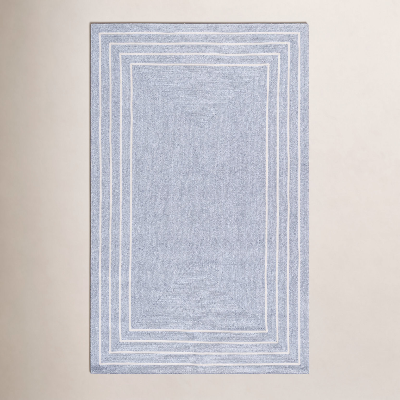 Machine Washable Hand-Woven Braided Rug, Rectangle 5' x 8'