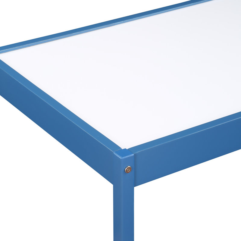 Gibson Kids 3-Piece Dry Erase Table & Chair Set, Blue