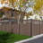 6 Ft H Semi-Closed Composite Privacy Fence Panel With Post, Brushed Finish-113961301-114524170