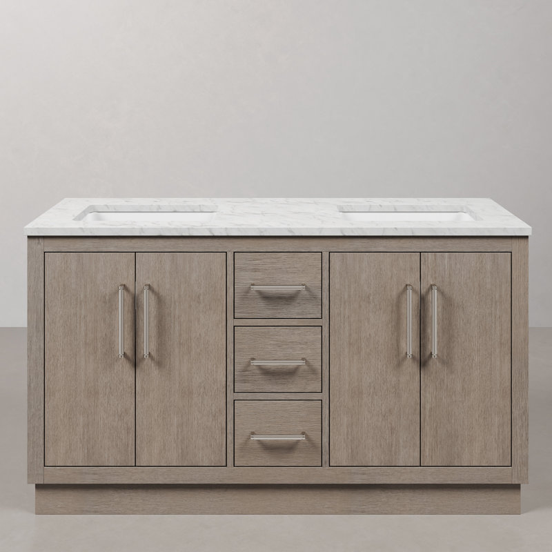 Hugo 60'' W Vanity, Chrome