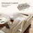 POVISON 104.33" Extra-Deep 3-Seater Sofa, Modular Cloud Couch with Independently Adjustable Backrest, Performance Stain-Resistant Suede, Beige-1096741343-1106742689