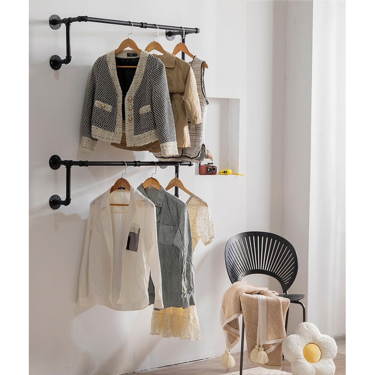 90cm Rack Trent Austin 90cm Wall Mounted Clothes Rack | Wayfair.co.uk