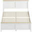 Cadre de lit moderne et minimaliste avec tête de lit, support robuste et rangement spacieux sous le lit, idéal pour les chambres élégantes et fonctionnelles.