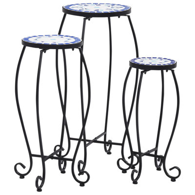 Omorfo Round Metal Outdoor Side Table , 30cm cm W cm D