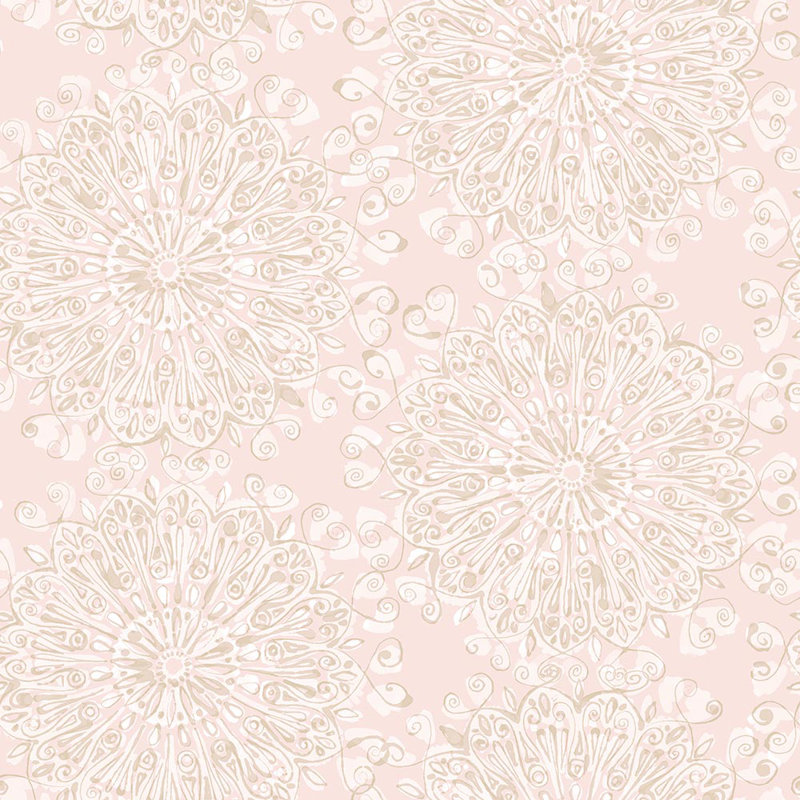 Rouleau de papier peint L 10 pi x l 24 po Aymeline, Rose tendre