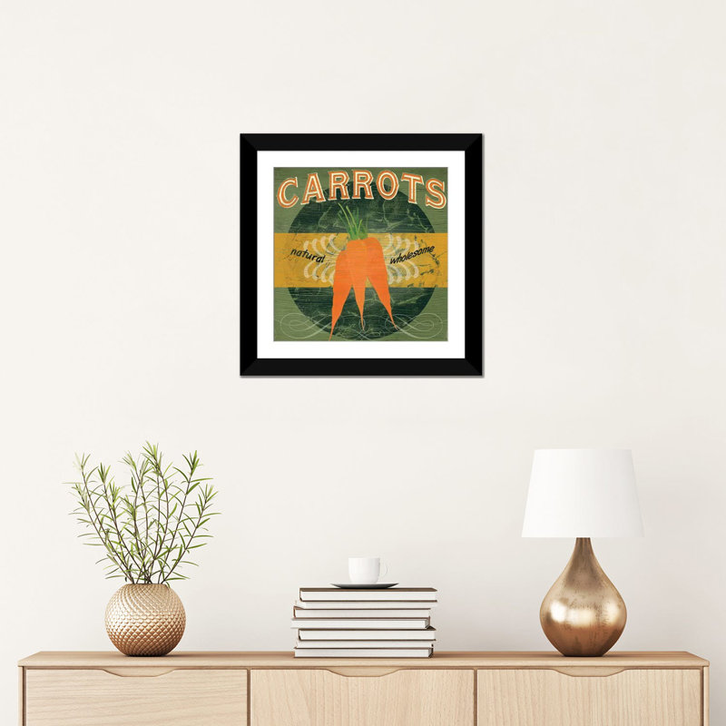 « farm stand iii », publicité sur toile tendue, H 18 po x l 18 po x P 1,5 po, Toile avec cadre noir, Pas de tapis
