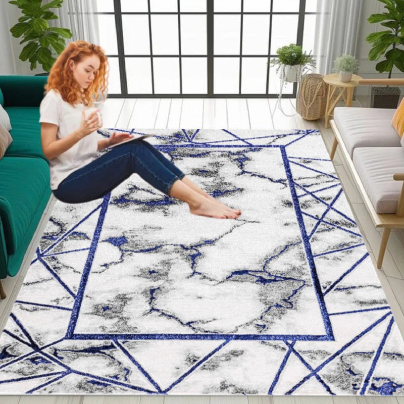 Marble Dhurrie Indoor / Outdoor, Runner 120 x 170 cm