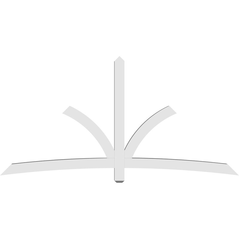 Support pour pignon Davenport, H 48 po x l 96 po (pas: 12/12), P 4 po x F 4 po, PVC