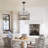 5-light Industrial Farmhouse Drum Caged Chandelier