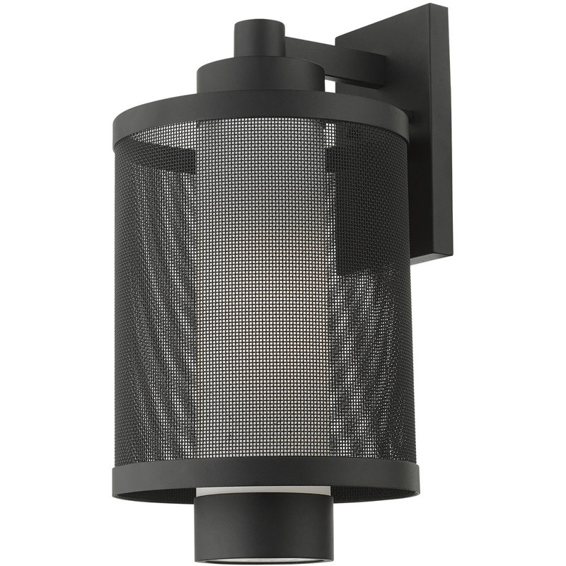 Transparent Lantern Head, 17" H x 9" W x 9" D, Textured Black