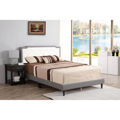 Upholstedred Bed Frame With Headboard