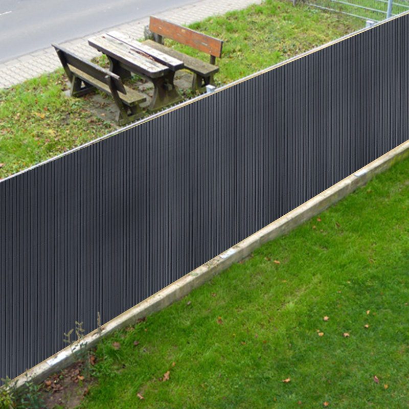 Asbed Closeboard Fence Panel, 80cm H x 300cm W, Black