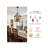 4 - Light Square / Rectangle Chandelier