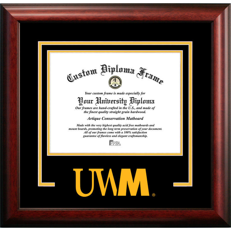 NCAA UWM Spirit Diploma Frame