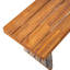 Banc de salle à manger d'extérieur en bois d'acacia Henry avec pieds en osier PE-1571796504