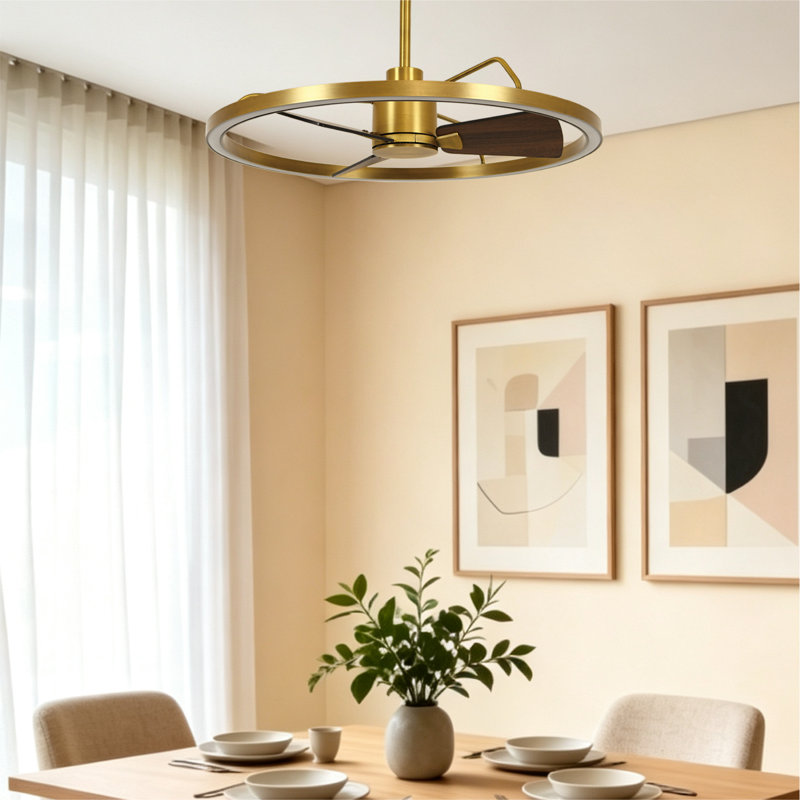 Ventilateur de plafond de 71 cm avec lumière et télécommande, ventilateur de plafond moderne à DEL pour chambre à coucher, moteur à courant continu écoénergétique, ventilateur moderne