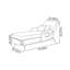Chaise longue de loisirs multifonctionnelle de luxe
